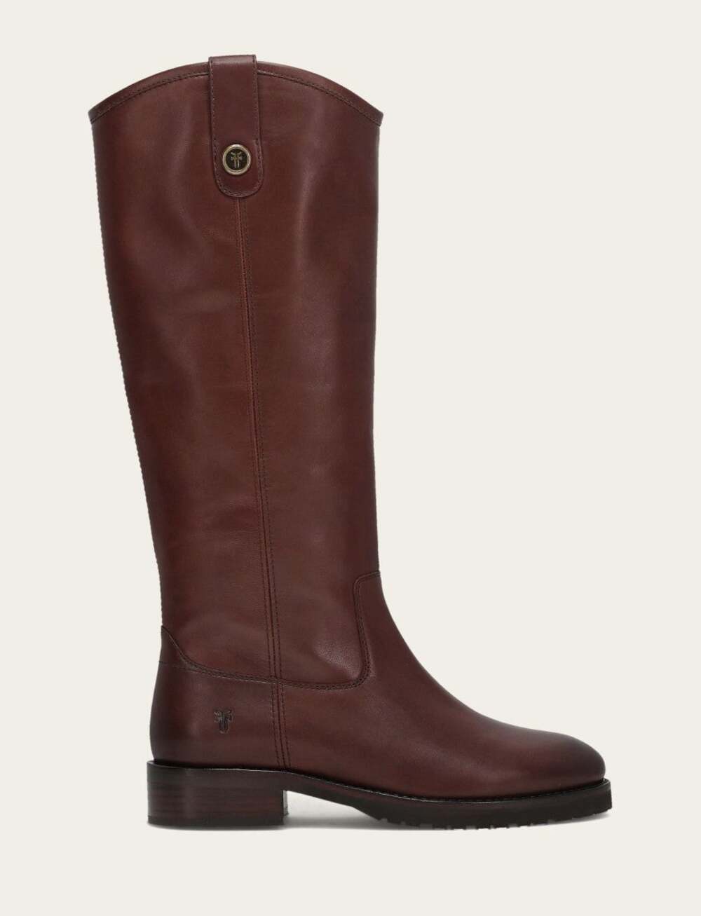 Frye Melissa Button Tall Brown Leather Knee-High Riding Boots Sz 8b